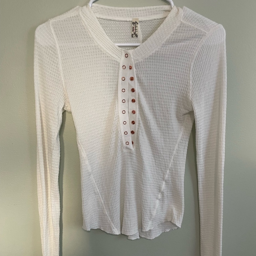 Free People Henley Long Sleeve 🤍